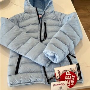 Canada Kids Light Blue Puffer Jacket